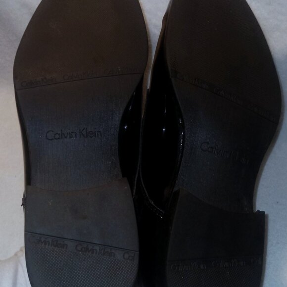 Like New Calvin Klein CK Brodie LA Men\'s Oxford Dress Shoes Gloss Black main image 11